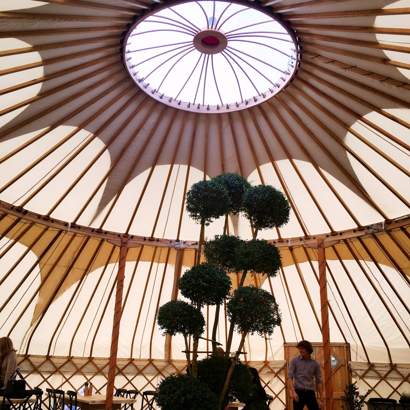 Almost-Alfresco Lunching: The Yurt at Nicholsons